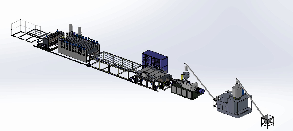 ABB PVC Foam Board Sheet Extrusion Line Flame Retardant