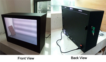 43 Inch Transparent Touch Screen Lcd Display Screen/Digital Showcase With Tempered Glass Lcd Display