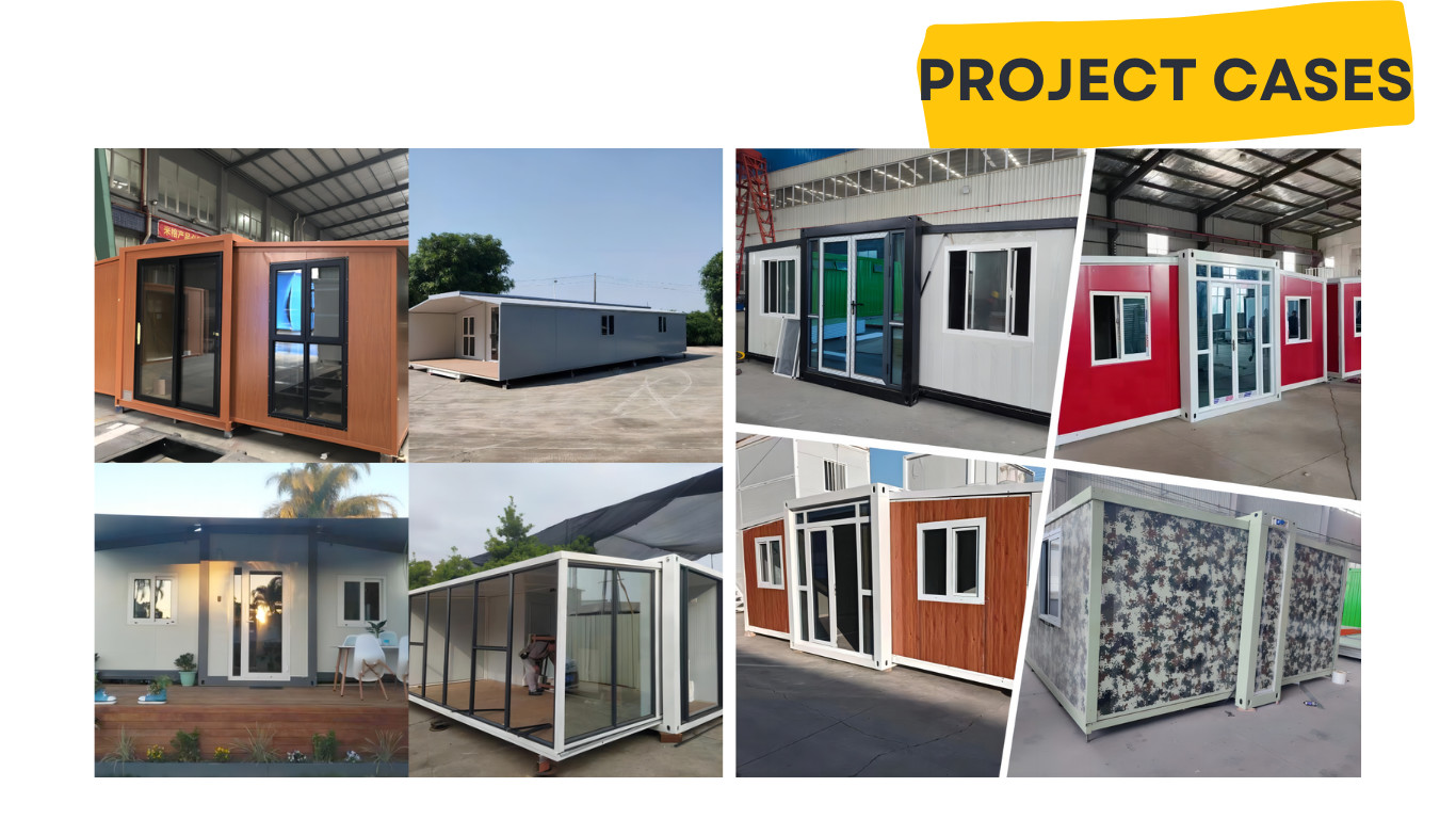 Flat 40ft Expandable Container Homes , 2 Bedroom Prefab Folding Container House