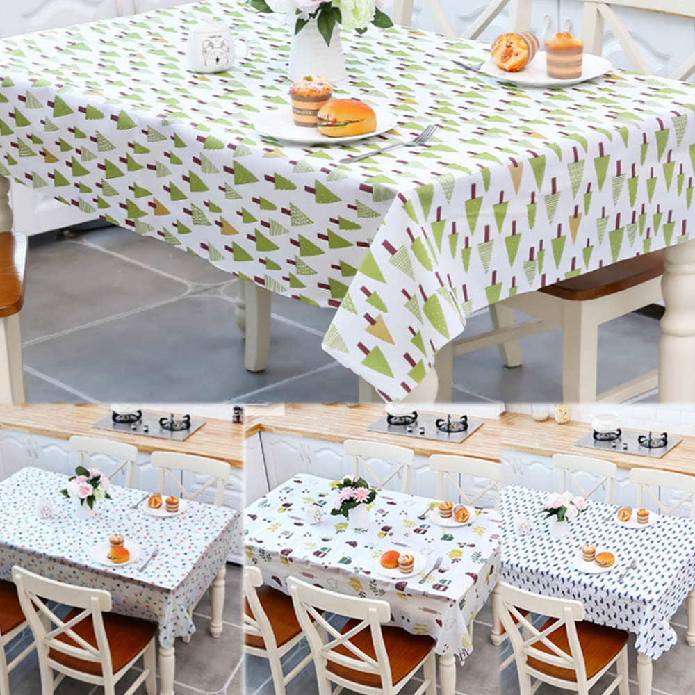 Home Decor Nordic Custom Printed Tablecloth Plastic PEVA material