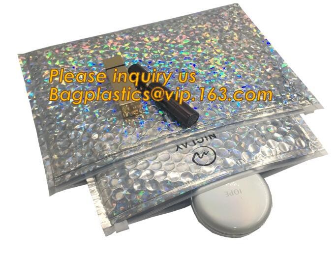 Cosmetic Slider Zip lockkk Bubble Bags Bubble Slide Pouch,Zip lockkk esd bubble bag bubble packaging wrap cosmetic pouch slide