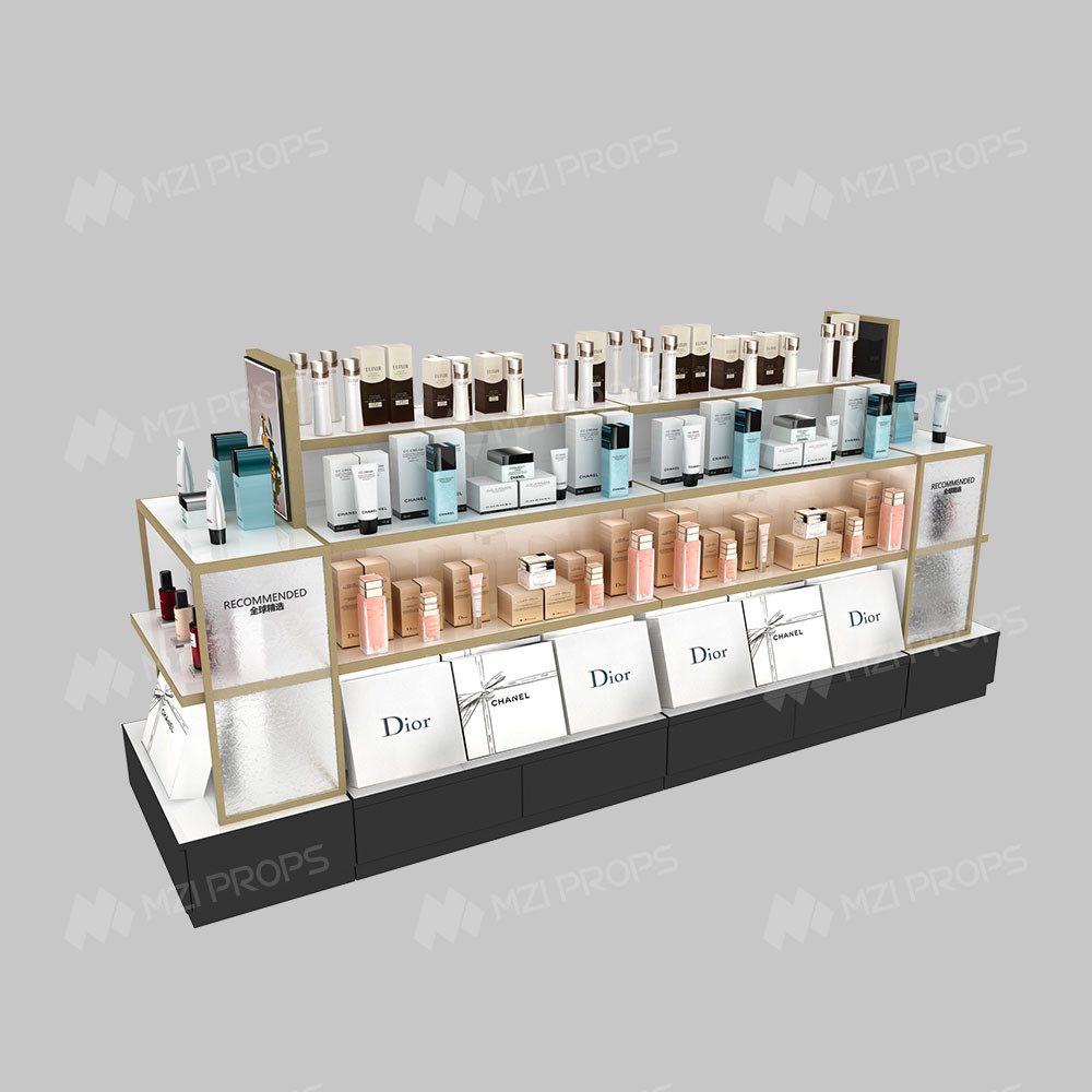 Beauty Display Showcase Premium Promotion Cosmetic Display Rack for Makeup Store Interior Design