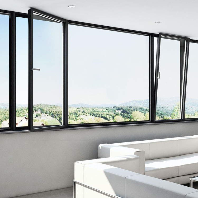 Tilt Turn Clear Double Insulated Glass Window Ventilation Open Inwards Hopper Windows