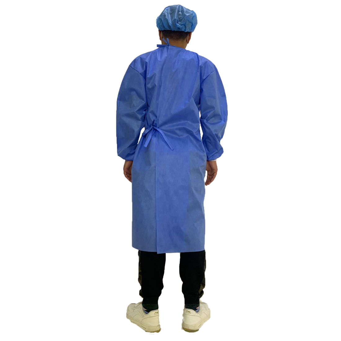 Blue Level 3 Non Woven SMS Disposable Surgical Gown For Operating Room
