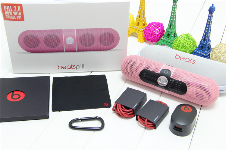 Beats by Dre Pill 2.0 Portable Stereo Speaker with Bluetooth Nicki Pink from china supplier