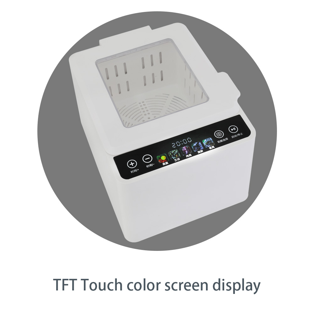 TFT Touch Fruits Vegetables Cleaner Industrial Bubble Cleaning Food Machine For Pesticide Residue
