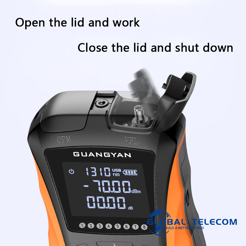 multi function Mini Optical Power Meter , 5 in 1 Opm Power Meter rechargeable battery