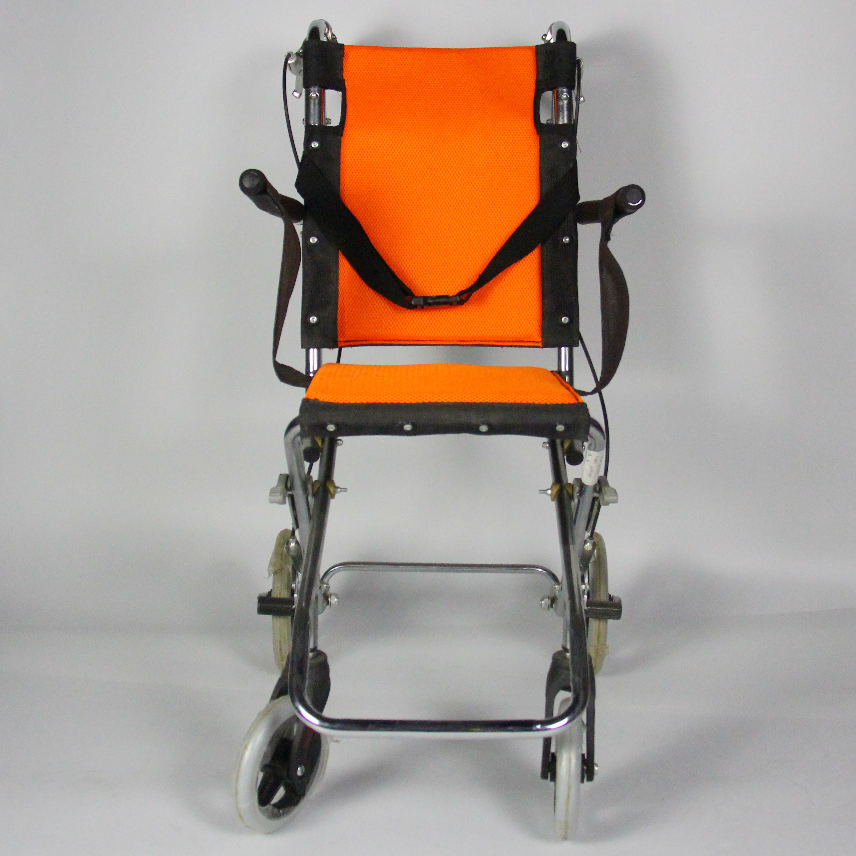 Stable Aluminum Alloy Folding Steel Wheelchair Double Cross Bar