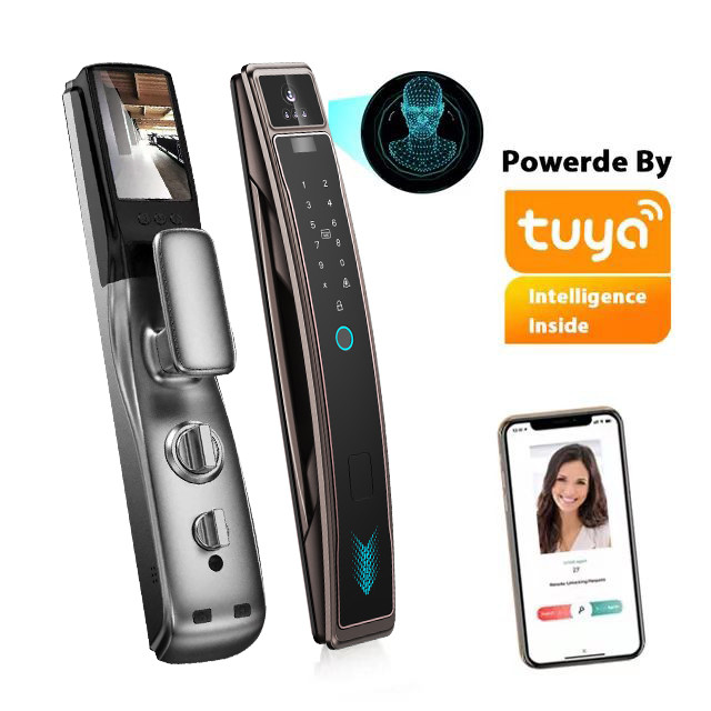 Fingerprint Smart Door Lock Face Recognition Remotely Captures Cat'S Eye Lock