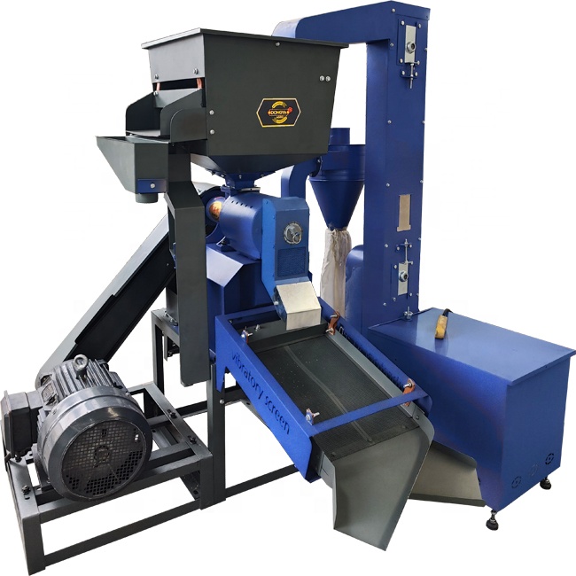 DONGYA AGRO 20HP 900KG COMMERCIAL RICE MILL WITH ELEVATOR MACHINE FINE BRAN