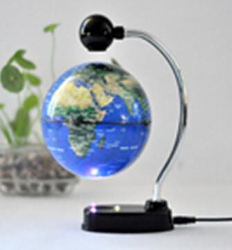 Quality led light magnetic floating levitate pop 6inch globe gift desk toy for sale