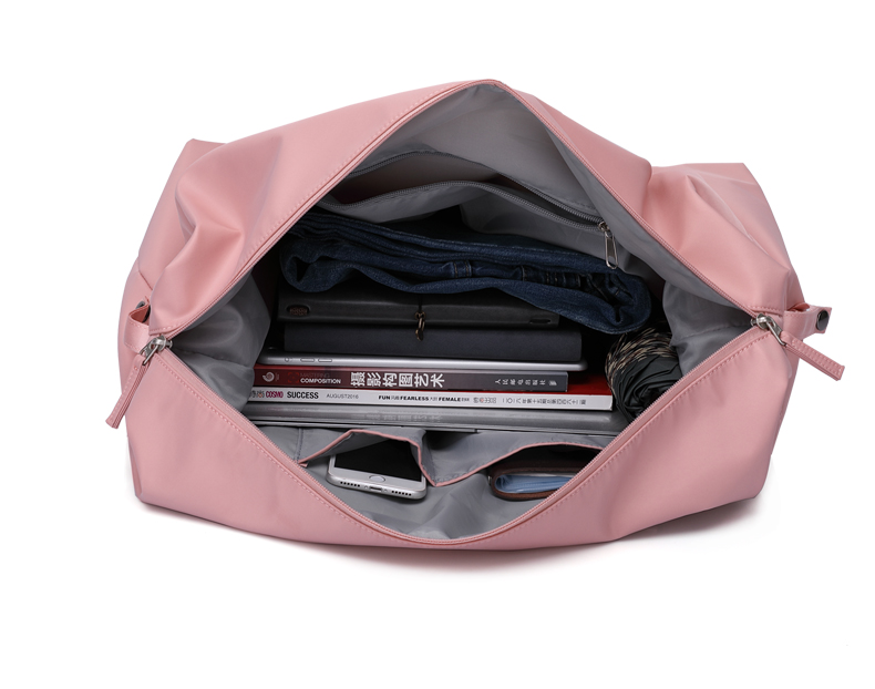 Women ' s Duffel Bags 33 * 50 * 18CM , Pink Color Ladies Sports Bag