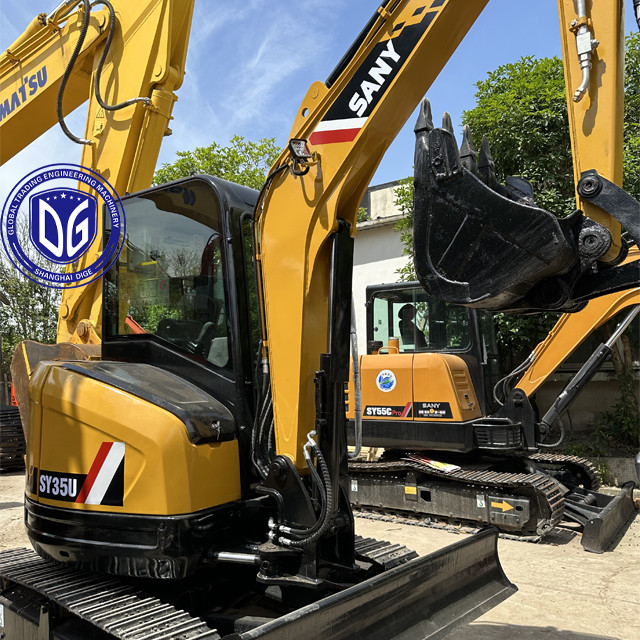 Used Sany SY35 3 Ton Excavator Small Crawler Excavator Almost New Compact Design