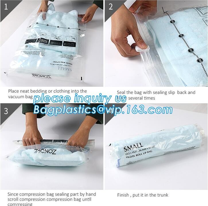 zipper travelling bag, zipper storage pocket, zipper fresh protection package, vacuum storage bags for travel, bagplasti