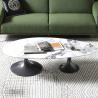 Buy cheap 12mm Thick Ellipse Rock Top Coffee Table Anti Collision For Living Room from wholesalers