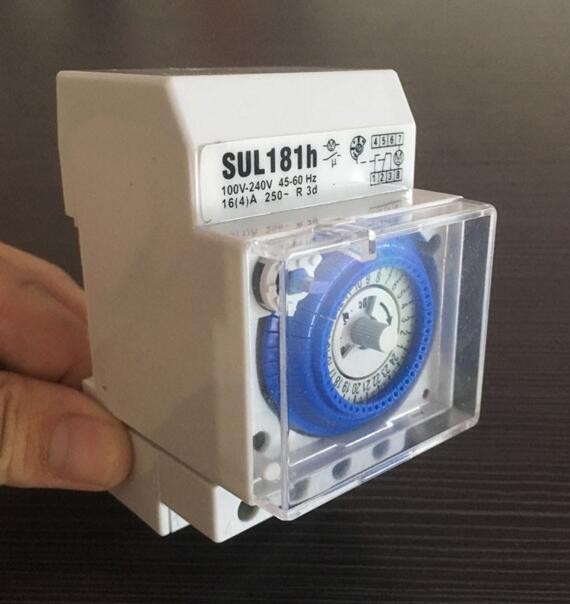 Mechanical Timer 24 hours Daily Programmable 15mins Setting Mechanical Timer Switch SUL181H