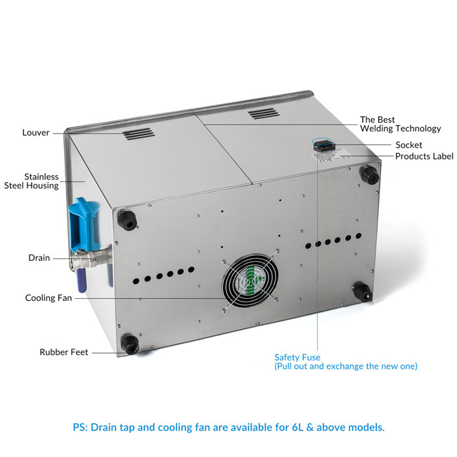 Classic Digital Ultrasonic Cleaner 20L 400W Ultrasound Cleaning Machine