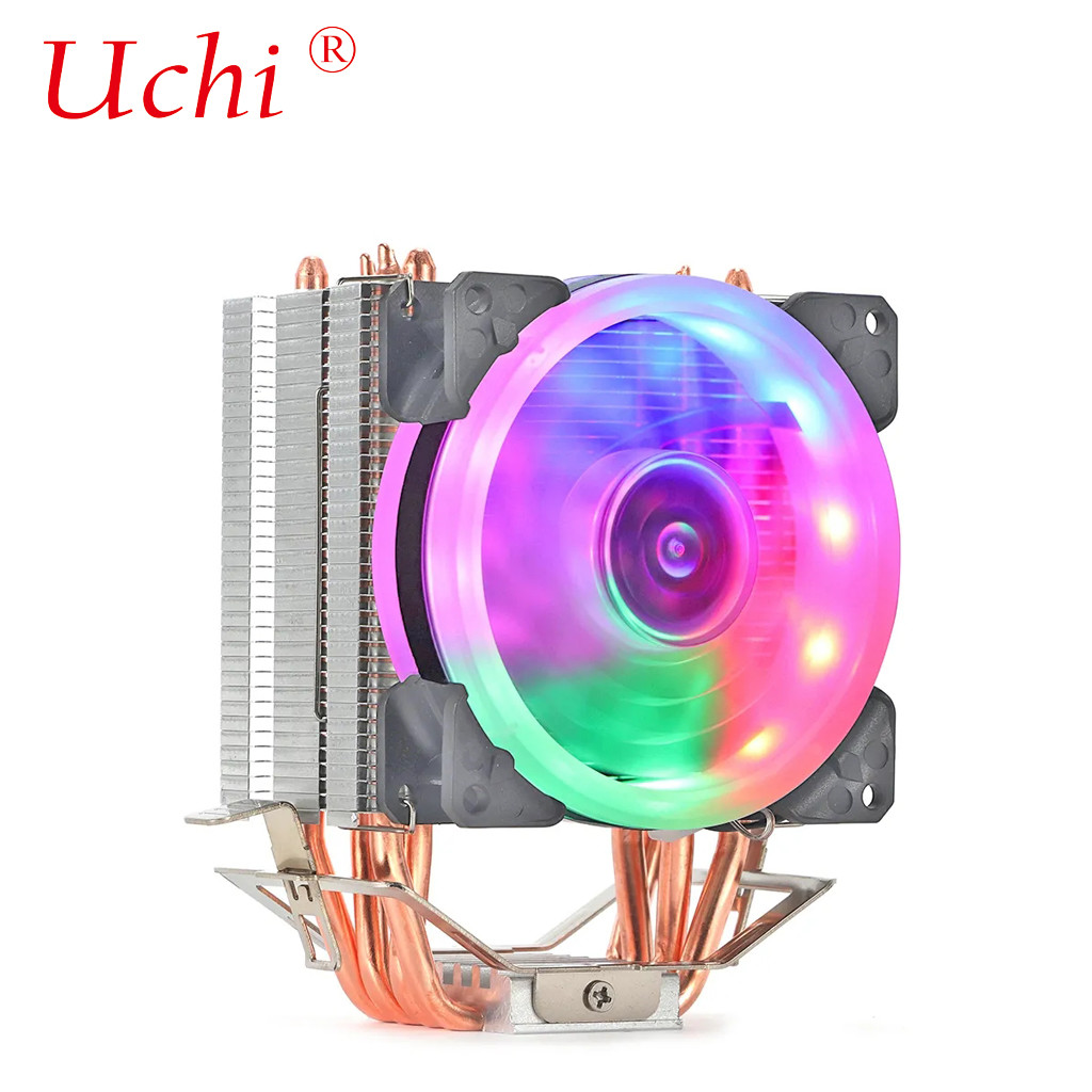 4 Copper Heatpipe Radiator Cooling For Computer Cpu Intel I3 I5 I7 LGA1150 1156 1200 1366 1700 2011 AMD AM4 AM5 Cheap Cooler