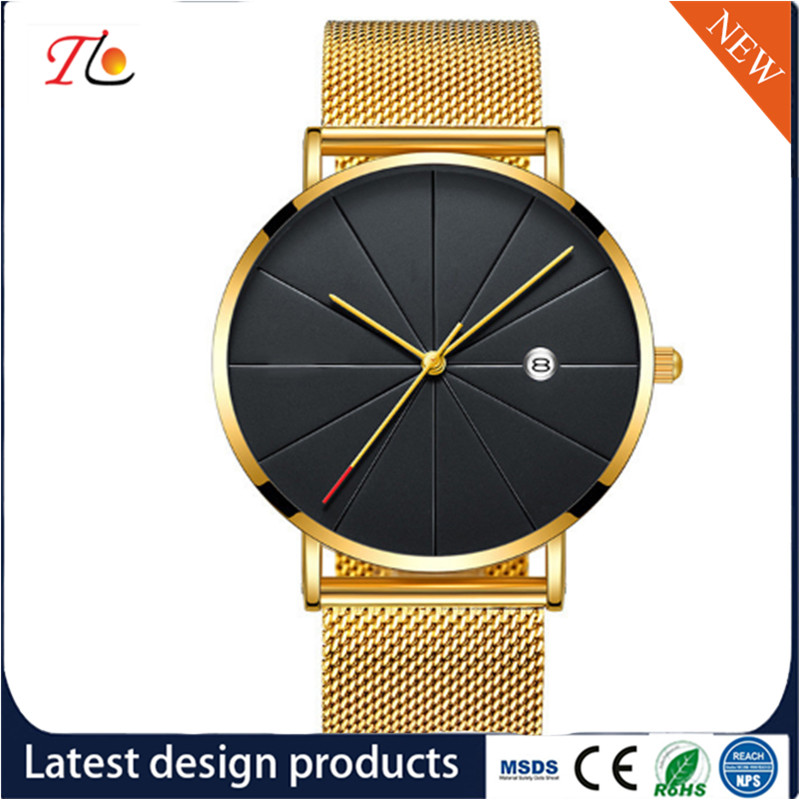 PU Leather Fashion Men Wrist Watch Quartz Watch PU Strap Circular Dial Fashion Watch