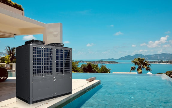 SUNRAIN 90KW Commercial Air Source Heat Pump R410a Water Heater