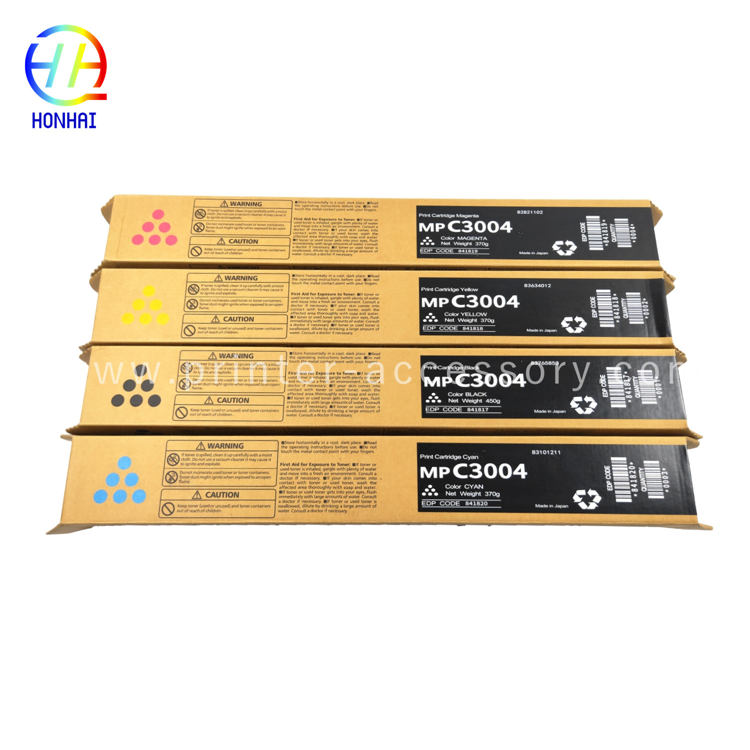 Ricoh Toner Cartridge Set Of 4 For Ricoh Savin MP C3003 C3503 C3504 C3004 841817 841818 841819 841820