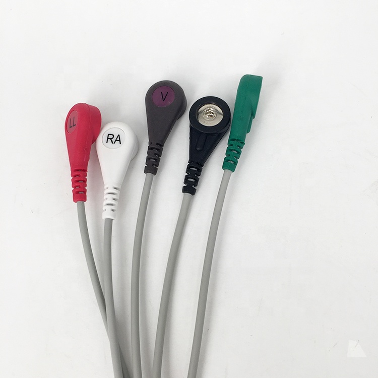3400mm Compatible ECG Cables M1520A M1530A ECG Patient Cables
