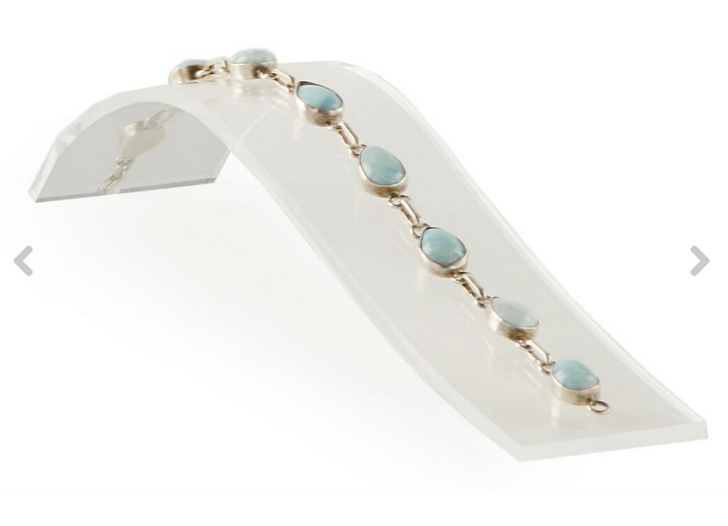 Hot Bent Jewelry Bangle Display Stands White Perpex Bracelet Display Rack