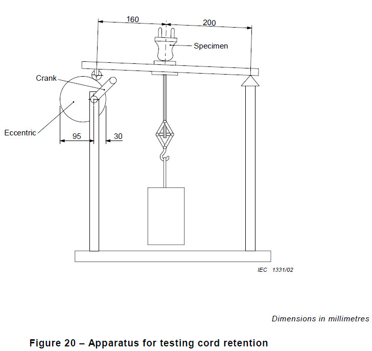 50Hz Plug Socket Tester For Cord Retention For Flexible Cables Of IEC60884-1 Figure 20 Single Station