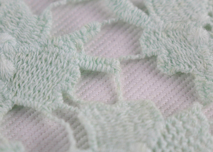 Chemical Polyester Dying Lace Fabric 3D Embroidery Guipure Venice lace For Dress