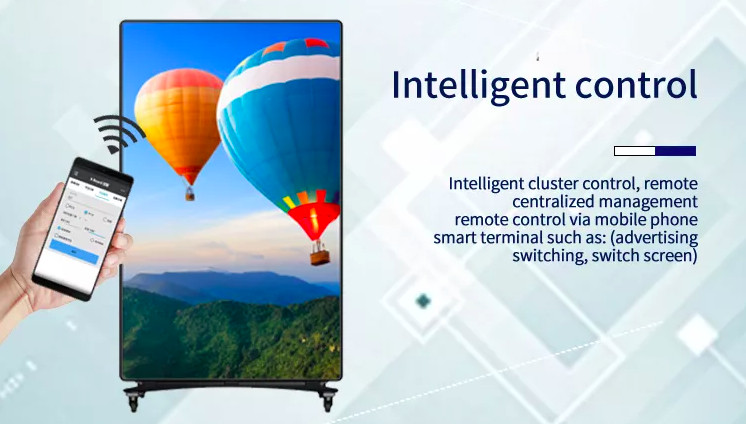 Full Color HD P2.5 Poster Led Display Indoor Portable Digital Mirror