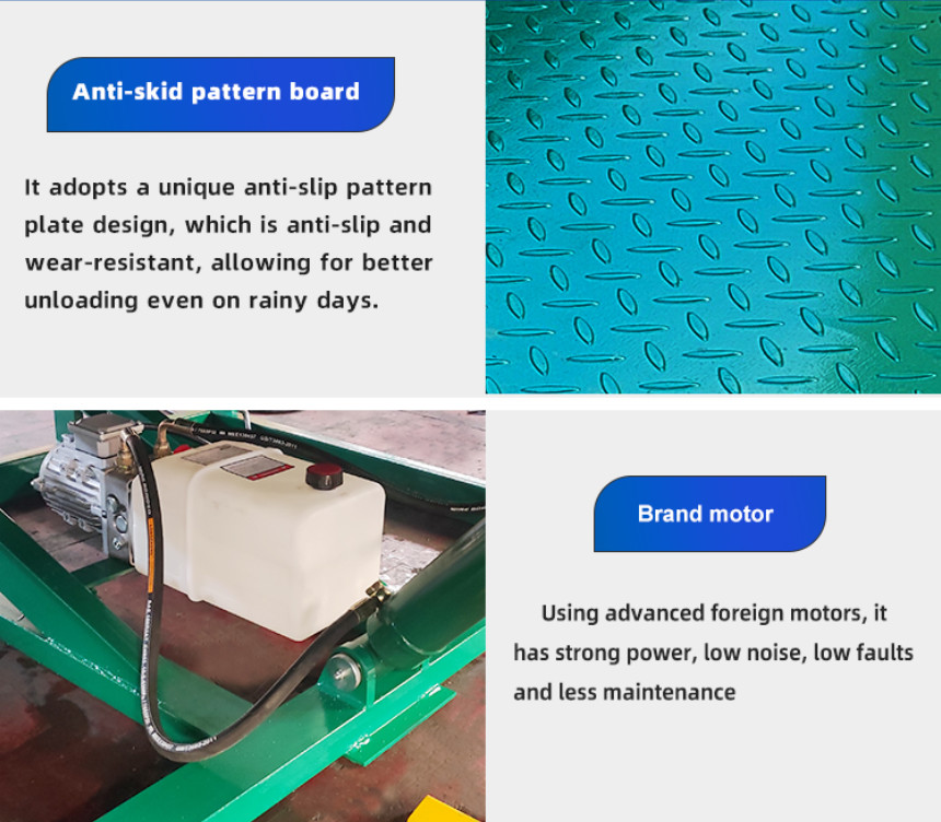 8000kg-20000kg Hydraulic Dock Leveler Loading Dock Ramps For Forklift