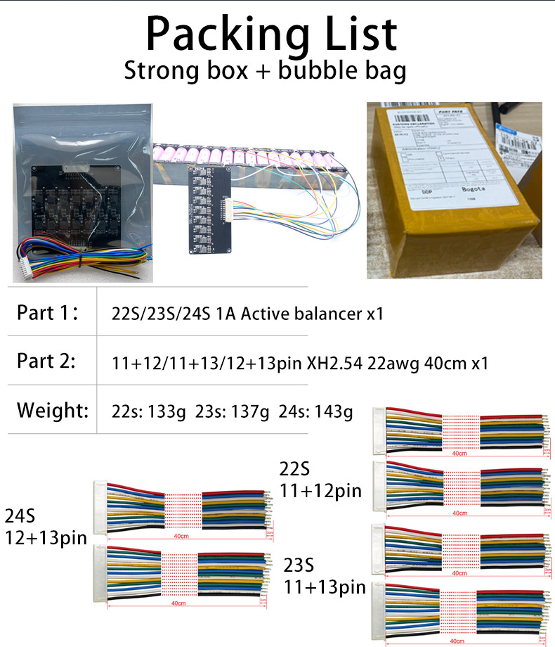 22S 1A BMS Active Balancer Li-Ion Lithium Lifepo4 Battery Equalizer For E Scooter