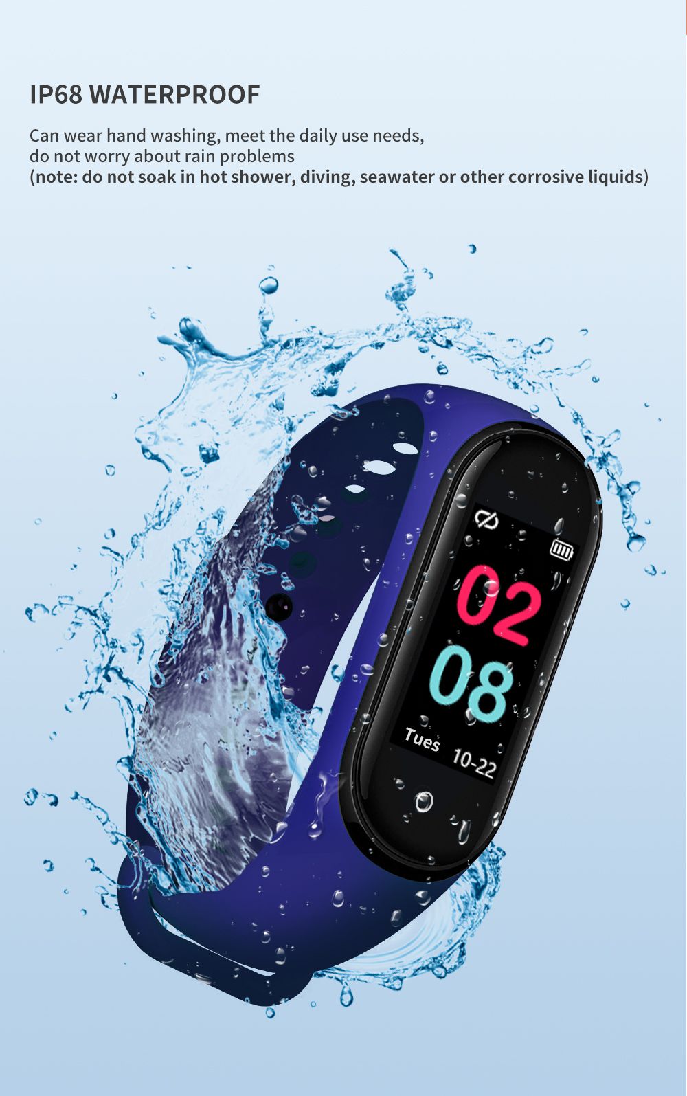 MT12 NFC Flash Temperature Sleep Monitoring Smartwatch 90mAh IP68 Exercise Fitness Watch