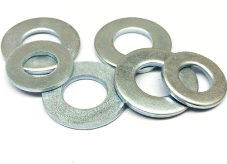 DIN7349 Flat Plain Washers For Bolts Zinc Plain Washer With Heavy Clamping Sleeves