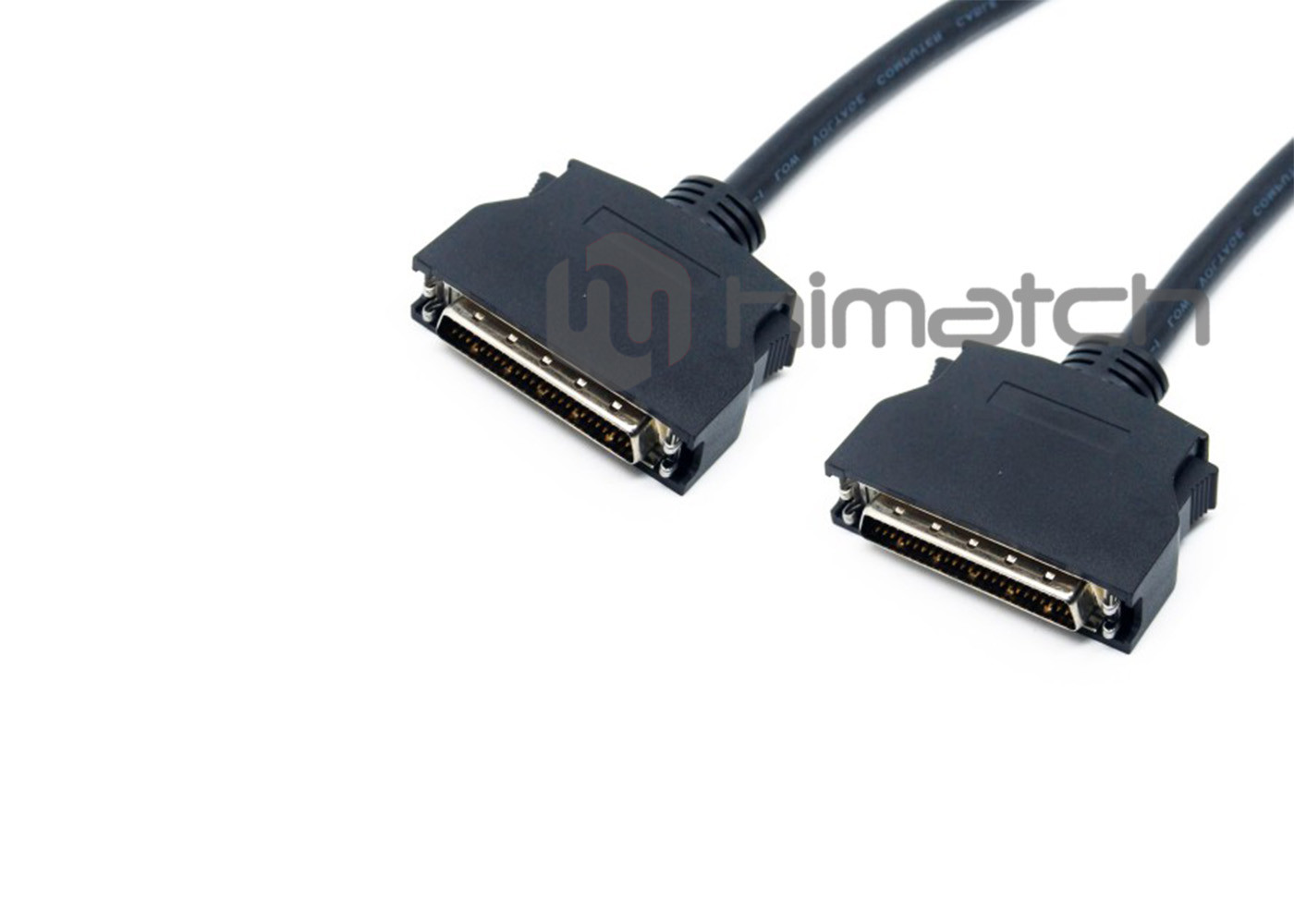 SCSI Pin Type 50 Pin Connector Cable Assembly 5m Length For Industrial Communication