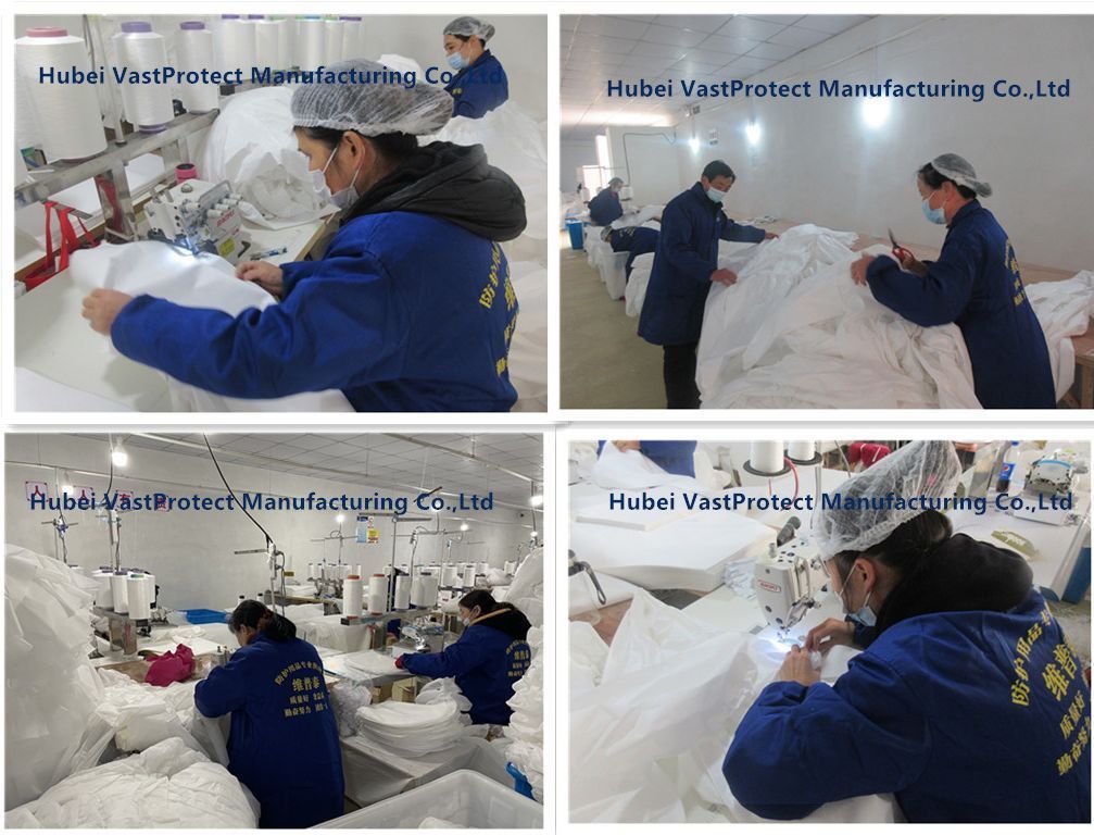 Sterile Bootcover Micro-Porous Sf White with Blue Line Disposable Boot Cover