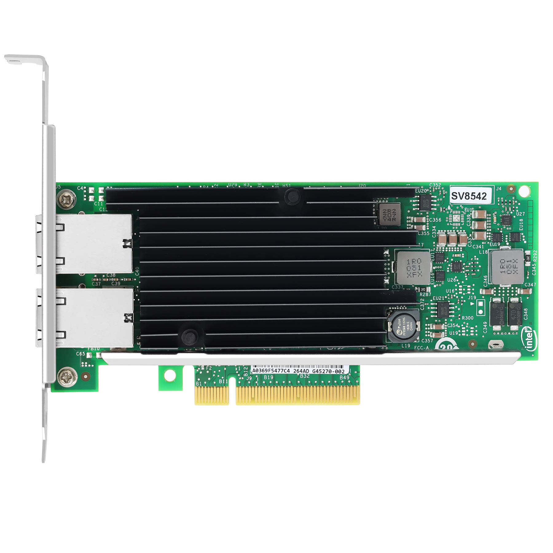 X540T2 Network Interface Card SV8542 PCIe v2.1 5.0 GT/s x8 lanes ELX540AT2 RJ45 Dual Port 10GbE/1GbE/100Mb