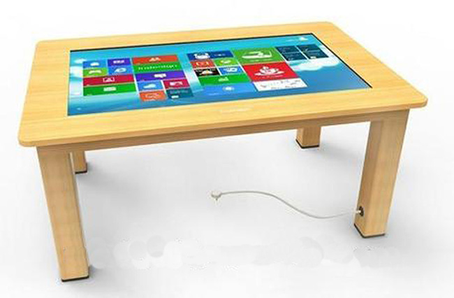 Lcd Interactive Smart Home Touch Screen Table Multi-Function Table With Computer For Kids / Family / Meeting