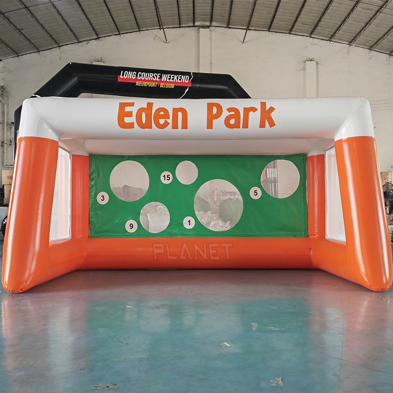 Outdoor Carnival Sports Game Inflatable Football Shooting Soccer Practice Target Penalty Soccer Goal