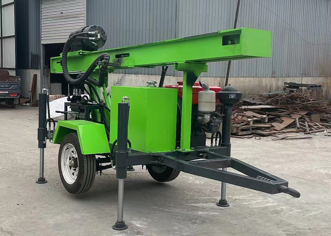 2.5T Trailer Mounted Drilling Rig for 150m Drilling
