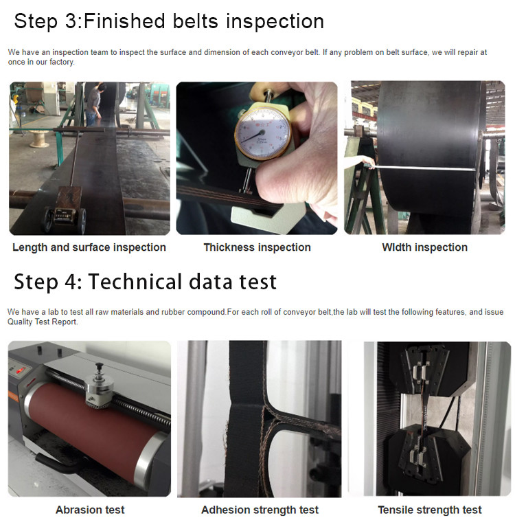 Ep500 Heat Resistant Rubber Conveyor Belt