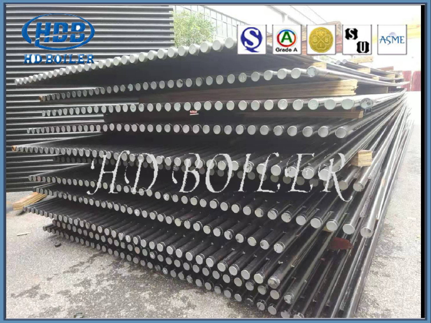 Membrane Type Pin Type Steel Water Wall Panels For CFB With Natural Circulation