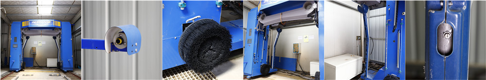 Hot-Dipped Galvanized Steel Frame Risense Double Arm Touch Free Brushless Car Wash System