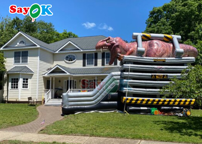 Outdoor Inflatable Slide Customized Size Commercial Inflatable Bounce Slide For Kids Dinosaur Inflatable Slide