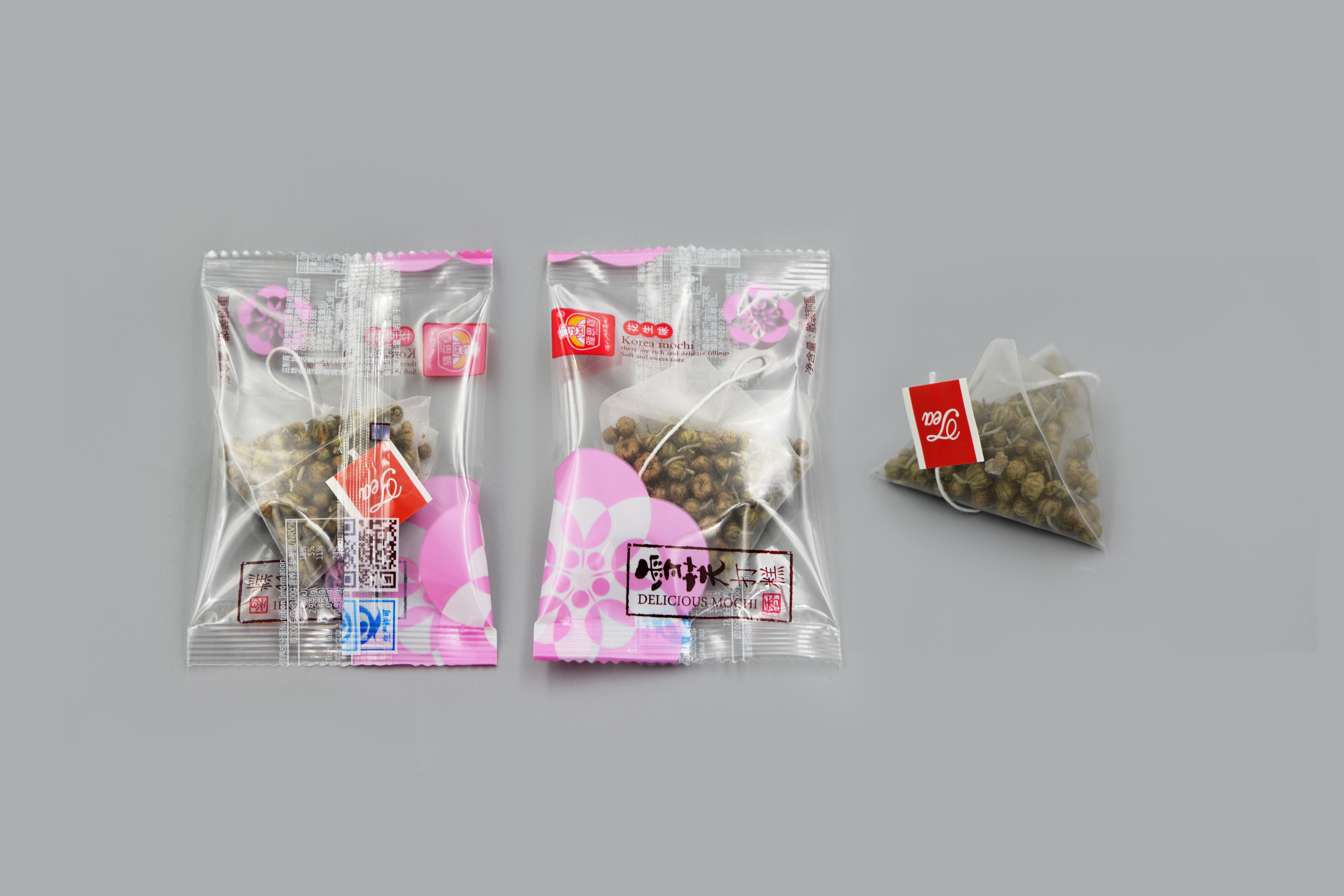 Loose Tea Leaves Packaging Machine Nylon Triangle Tea Bag Packing Machine