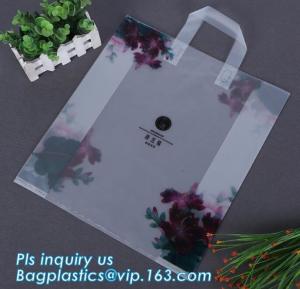 Buy cheap soft loop handle colour plastic hdpe shopping bag,loop handle plastic bag handle plastic shopping with soft handle bag product
