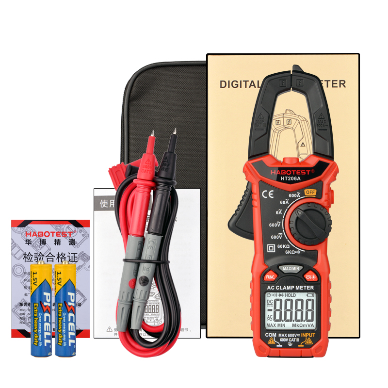 Double Color Display 600A 600V Digital Clamp Meters