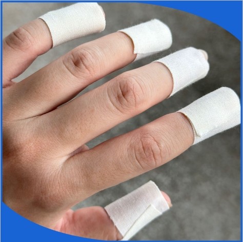 1024mm White Length 500-1000m Cotton Single Sided Tape Guitar Guzheng Finger Guard