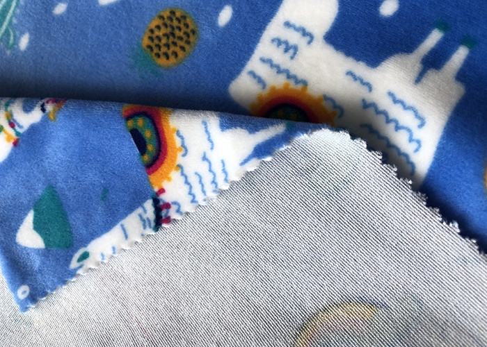 250gsm Brushed Polyester Spandex Velvet Fabric