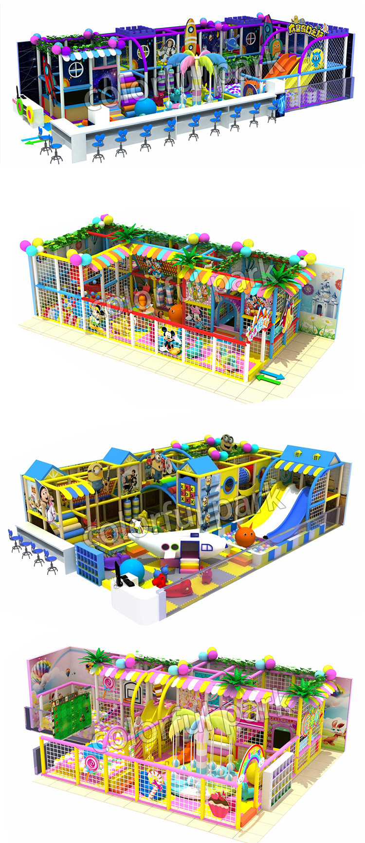 Anti static Soft Indoor Playground , Anti skid Jungle Themed Soft Play